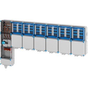 Hensel - Verteilerschrank für Energieversorgung Ladeverteiler Mi EV 11kW 36000 f.36 Ladep. a 11kW