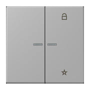 Jung - Bedienelement intelligent eNet Taster Universal 1f. FM LC 1701 204 gris moyen (32012)