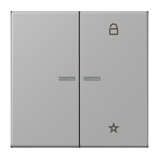 Jung - Bedienelement intelligent eNet Taster Universal 1f. FM LC 1701 204 gris moyen (32012)