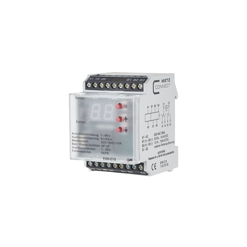 Metz Connect - Stromüberwachungsgerät Strommessrelais 110 272 05 0,01A-15A,2W,230VAC