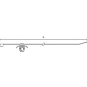 HellermannTyton - Kabelbinder Befestigungsbinder 156-00446(500) grau − 500 Stück