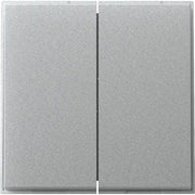 Gira - Abdeckung/Bedienelement für Installationsschalterprogramme Wippe 2f gerade 349565 F Alu