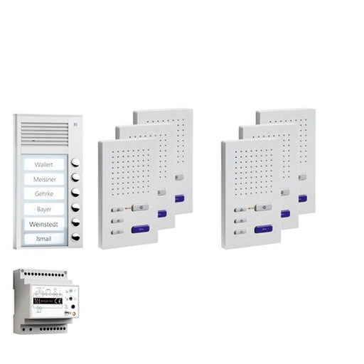 TCS Tür Control - Türsprech-Set Paketlösung AP 6WE PPAF06-EN/02 z.hörerl.Freisprech