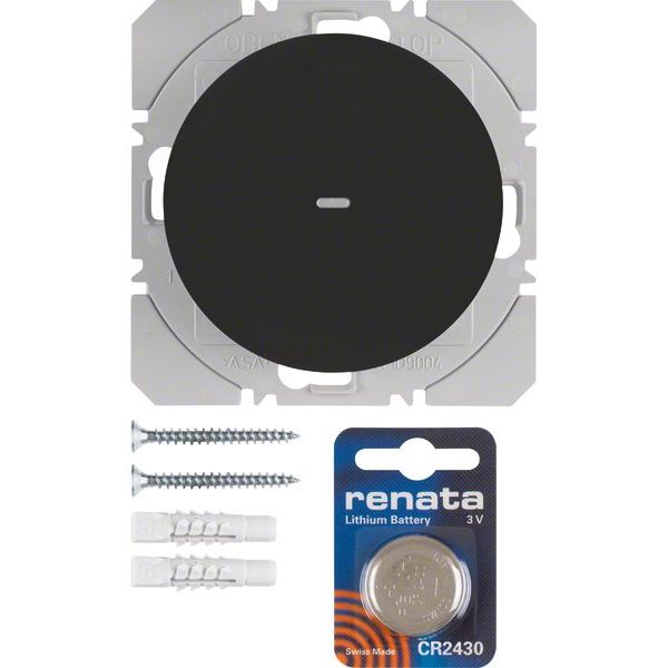 Berker - Bussystem-Hand-/Wandsender KNX-Funk Wandsender 1fach 85655231 schwarz glänzend