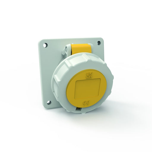 Bals Elektrotech - CEE-Anbausteckdose (IEC 60309) Anbausteckdose Neigung 129171 16A 3p 110V 4h IP67 − 10 Stück