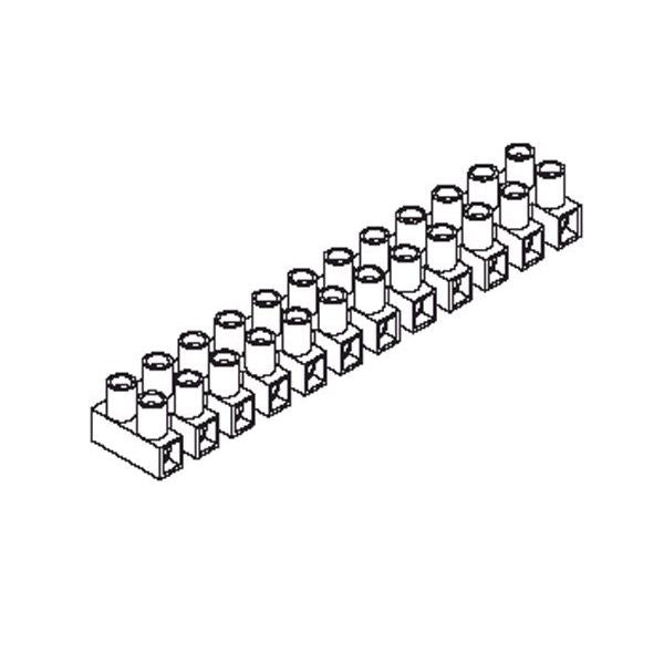 Pollmann - Ein- und mehrpolige Klemmenleiste Klemmleiste 3700112 12x16qmm natur PA − 10 Stück