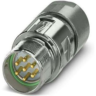 Phoenix Contact - Rundsteckverbinder, feldkonfektionierbar (Industriesteckverbinder) Kupplungssteckverbinder 1629129 M23 PRO, gerade