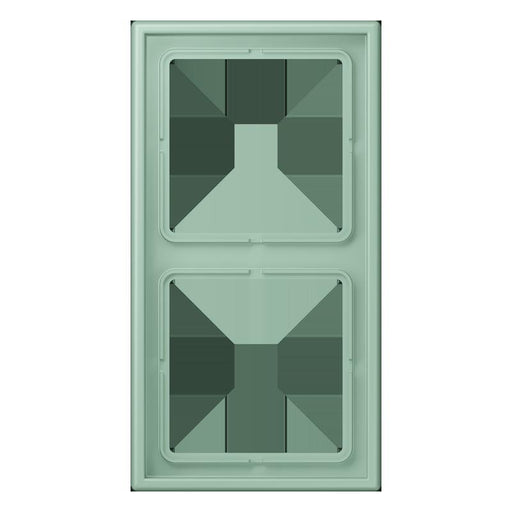 Jung - Abdeckrahmen Rahmen 2-fach LC 982 217 vert anglais clair