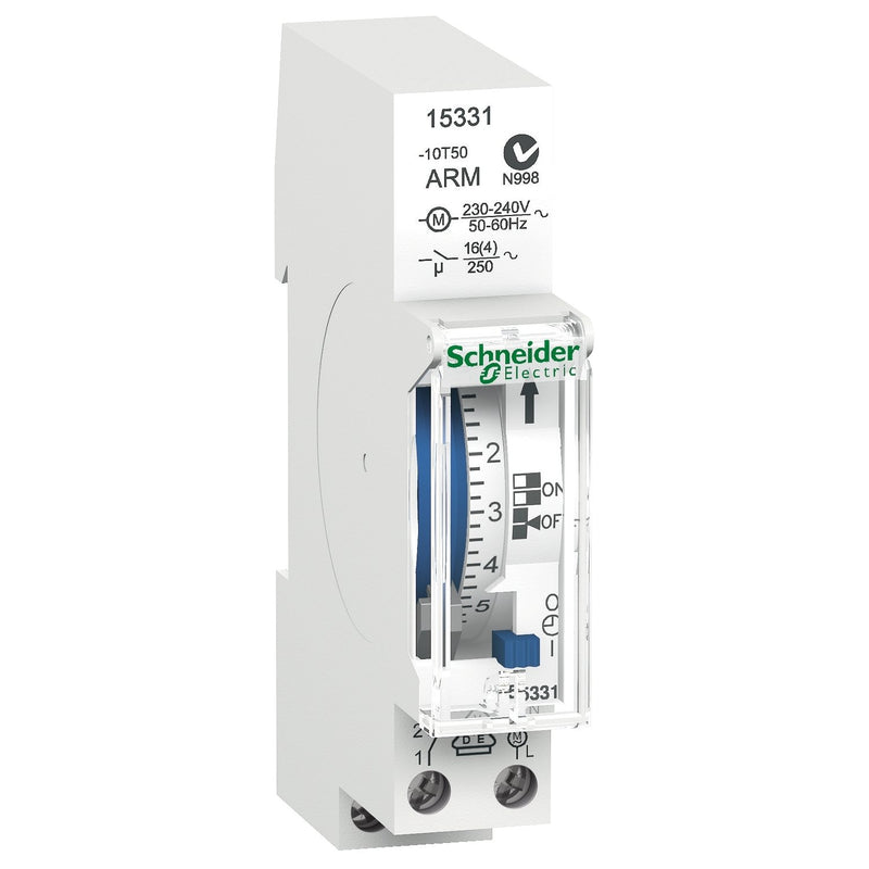 Schneider Electric - Verteilerschaltuhr analog Schaltuhr 15331 mech. IHH,7Tage