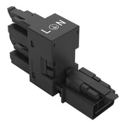 WAGO - Kompaktverteiler für steckbare Gebäudeinstallation h-Verteiler 3-polig 890-636 Kod. A,schwarz − 50 Stück