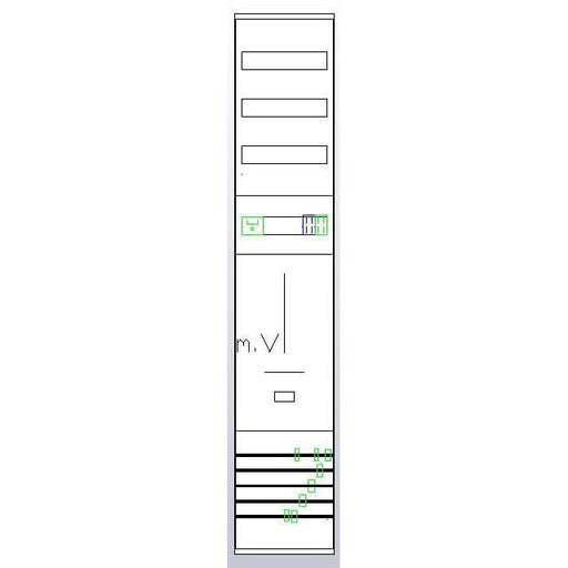 ABN - Zählerfeld Zählerplatz Z19210D 3Pkt 1Z(44A)