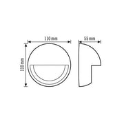 ESYLUX - Zubehör/Ersatzteile für Bewegungsmelder Abdeckkappe MD-W COVER BK für BM MD-W200i