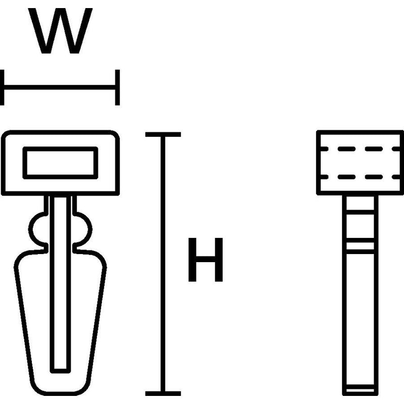 HellermannTyton - Befestigungssockel und -element für Kabelbinder Fußteil natur SFC-PA66-NA (100) − 100 Stück