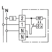 Eberle Controls - Raumthermostat/Uhrenthermostat Raumtemperaturregler RTR-S 6121-1 AP polarweiss