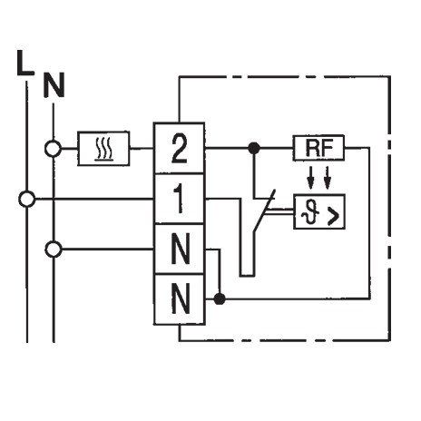Eberle Controls - Raumthermostat/Uhrenthermostat Raumtemperaturregler RTR-S 6121-1 AP polarweiss