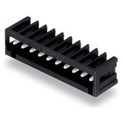 WAGO - Leiterplattensteckverbinder THR-Stiftleiste Lötstift 734-171/105-604 1,0x1,0,abgew.,sw − 100 Stück