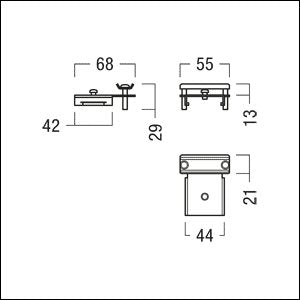 Zumtobel - Mechanisches Zubehör/Ersatzteile für Leuchten Zugentlastung TECTON TZ IP64
