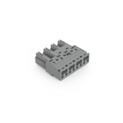 WAGO - Steckverbinder für steckbare Gebäudeinstallation Stecker 4-polig 770-254/062-000 Kod. B,grau − 50 Stück