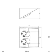 EVN Lichttechnik - Steckdose Möbelanbau-Steckdose 092 250 eds Doppel- 230V 16A