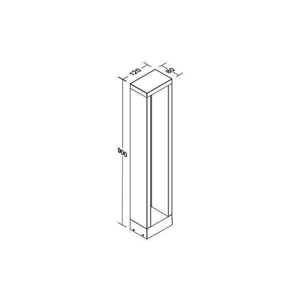 Brumberg Leuchten - Wegeleuchte LED-Pollerleuchte 65262103 3000K, graphit