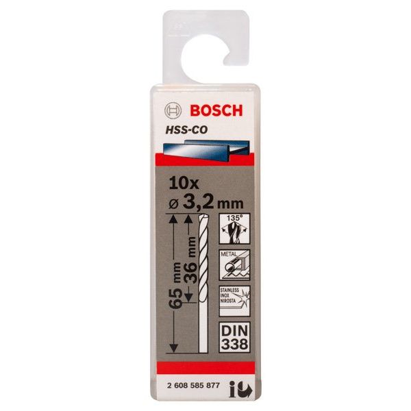 Bosch - Bohrer PRO Stainless Steel HSS-Co 2608585877 Spiralbohrer 3,2 x