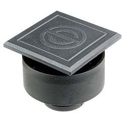 Schlegel - Blindabdeckung für Befehlsgeräte Blindverschluss QX24 24x24mm sw − 1 Stück by Schlegel
