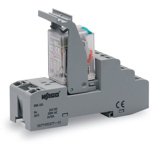 WAGO - Schaltrelais Relaismodul 858-324 DC 24 V,2 Wechsler − 5 Stück