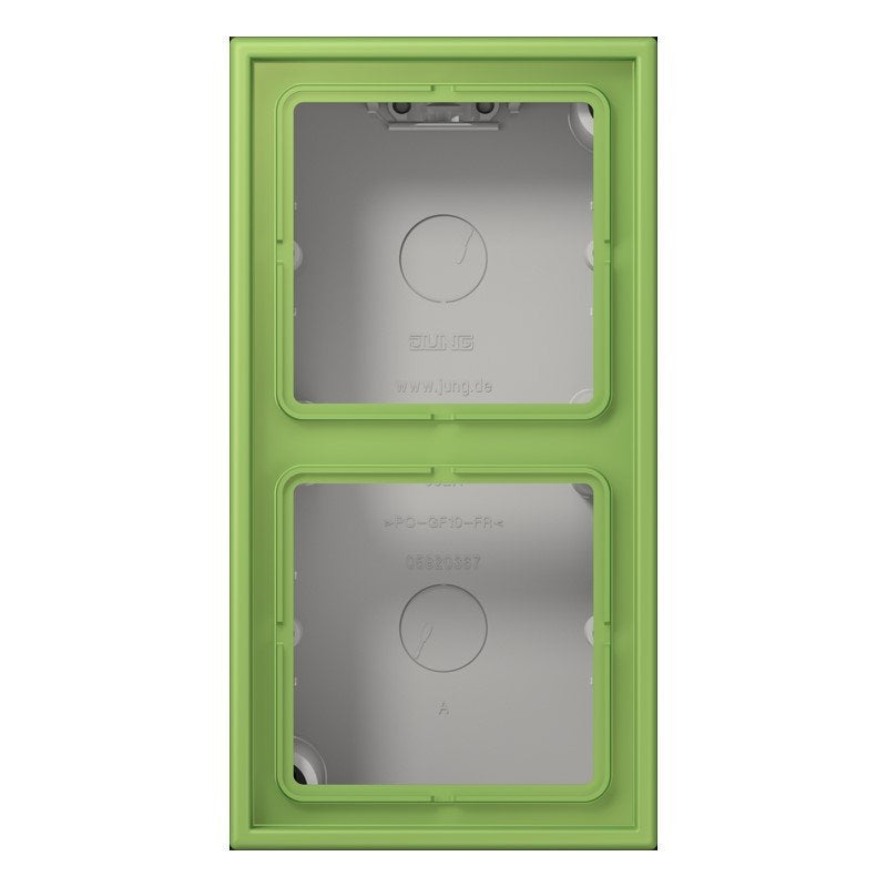 Jung - Aufputzgehäuse für Unterputzgerät Aufputz-Kappe 2fach LC 582 A 220 vert 31 (32051)