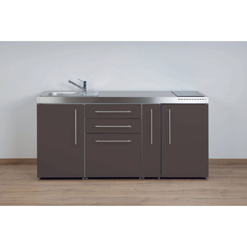 Stengel - Mini-Küche Miniküche Premiumline MPMM180AGKFreBli2Sn Mokka metallic