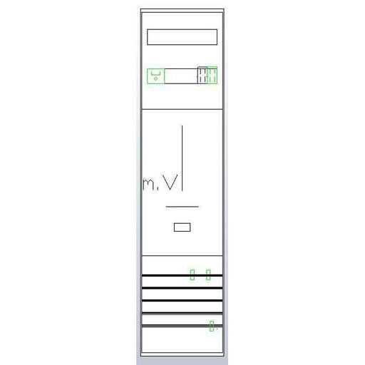 ABN - Zählerfeld Zählerplatz Z17610D 3Pkt 1Z(44A)