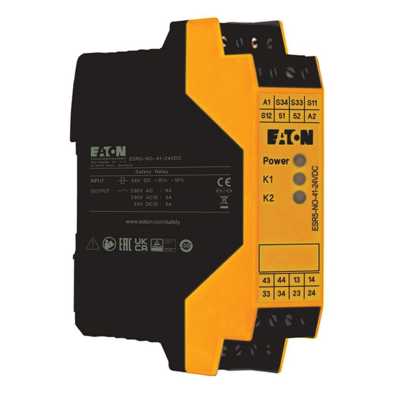 Eaton - Gerät zur Überwachung von sicherheitsgerichteten Stromkreisen Sicherheitsrelais ESR5-NO-41-24VDC NOT-AUS 24V DC