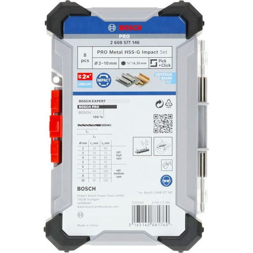 Bosch - Bohrer-Set PRO Metal HSS-G Impact 2608577146 Spiralbohrer Set