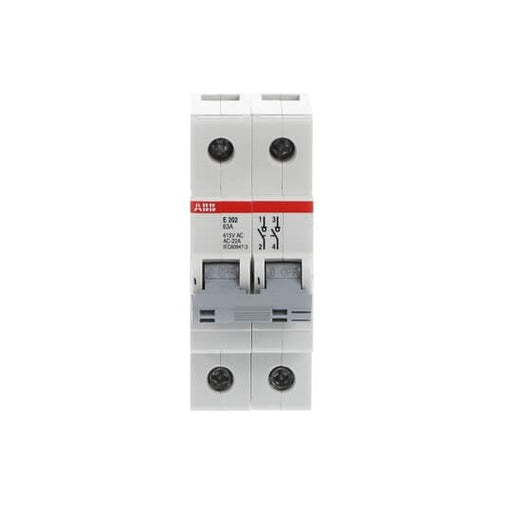 ABB Stotz S&J - Schalter für Reiheneinbau Trennschalter E202/63G Schaltgriff grau
