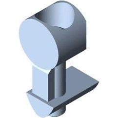 Item - Verbinder für Stiel/Profilschiene Universal-Verbindungssatz 0.0.488.60 8 St verzinkt − 1 Stück by Item
