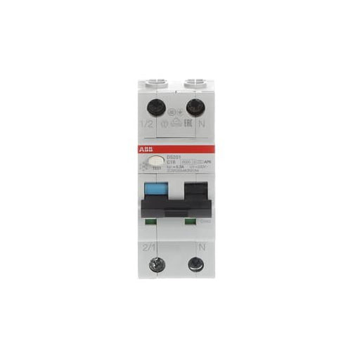 ABB Stotz S&J - Kombination FI-Schalter/Leitungsschutzschalter FI/LS-Schalter DS201A-C16/0,3AP-R 6kA, 1p+N