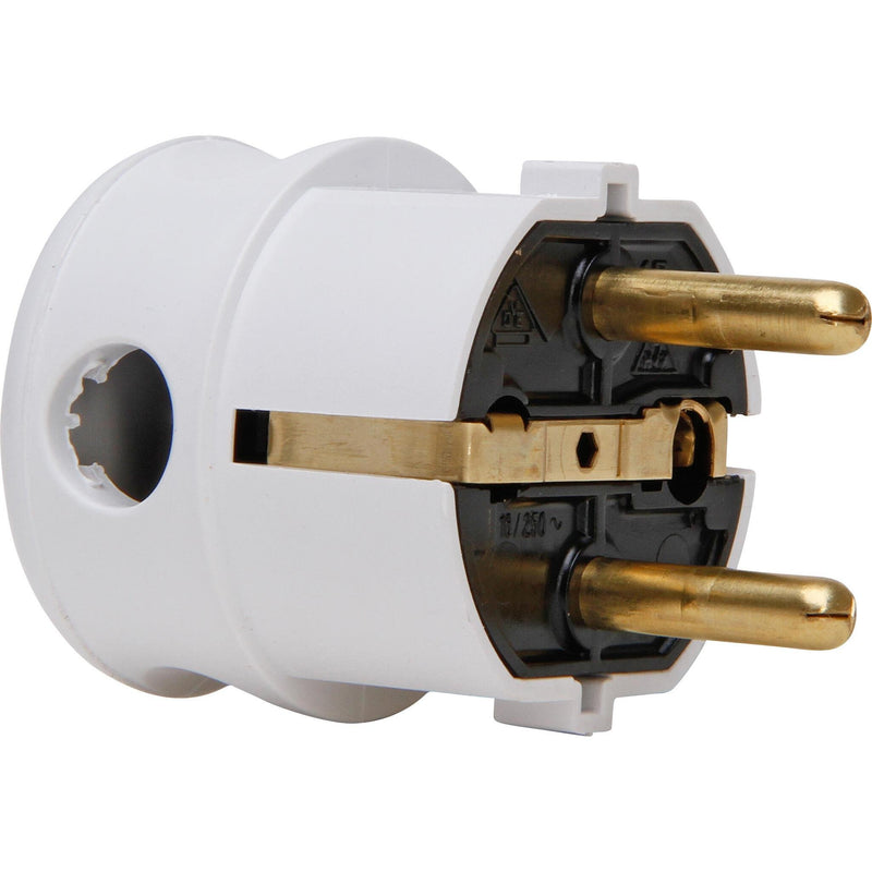 Kopp - Schutzkontaktstecker Stecker ws 178501006 − 50 Stück