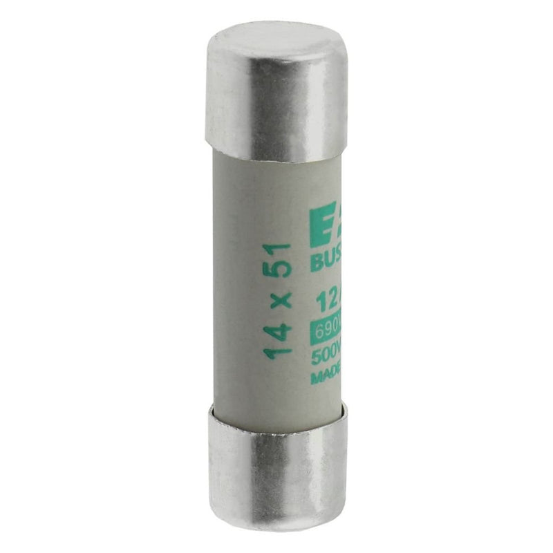 Eaton - Zylindrische Sicherung Sicherungseinsatz Nieders. CYLINDRICA#C14M12 12A AC 690V 80kA − 10 Stück