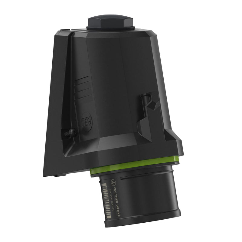 Walther Werke - CEE-Gerätestecker (IEC 60309) CEE NEO Wandgerätestecker FW710510SK schräg 16A5P10h IP54 − 10 Stück