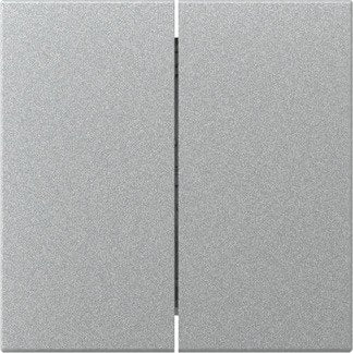 Gira - Abdeckung/Bedienelement für Installationsschalterprogramme Wippe 2f gerade 349526 F Alu