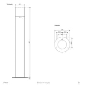 EVN Lichttechnik - Wegeleuchte Pollerleuchte WRM652715 IP44
