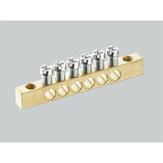 Wöhner - Hauptleitungsklemme Schiene PE/N 01926 63A, L61,5mm − 100 Stück