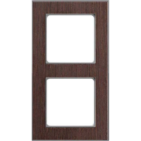 Peha - Abdeckrahmen Rahmen 2-fach D 20.672.200.702 Holz wenge-alu