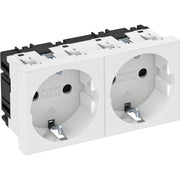 OBO Bettermann - Steckdose 0 Grad, 2-fach STD-D0 RW2 Schutzkontakt
