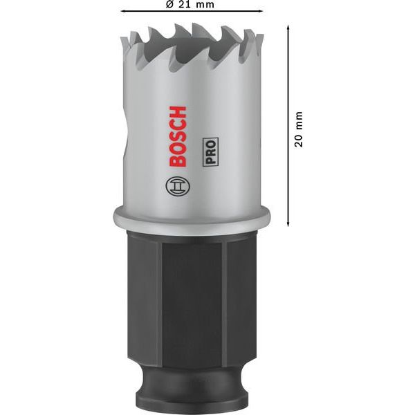 Bosch - Lochsäge PRO Sheet Metal PC Plus 2608594441 Lochsäge, 21 mm