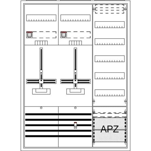 Striebel&John - Zähler-Komplettschrank Komplettschrank, AP DA37TG