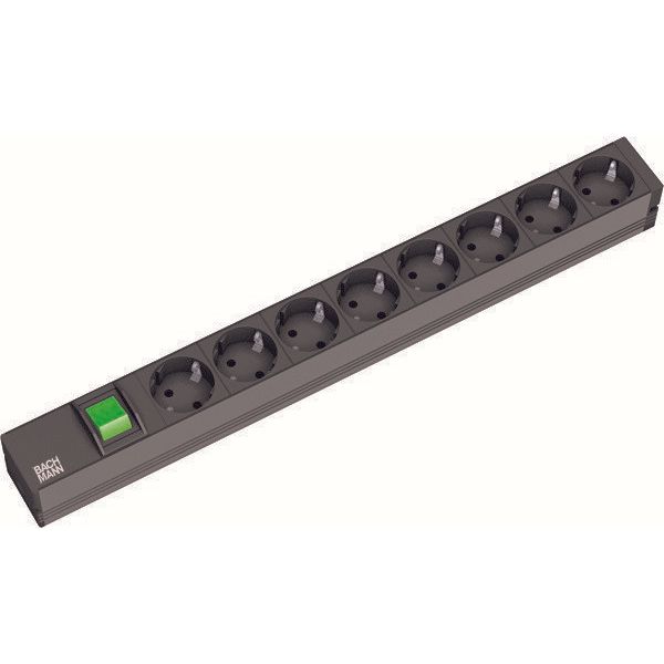 Bachmann - Power distribution unit (PDU) 19Zoll Steckdosenleiste 8f 333.505 1HE, mit Schalter