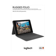 Logitech - Tastatur RuggedFolio f.iPad 10.2