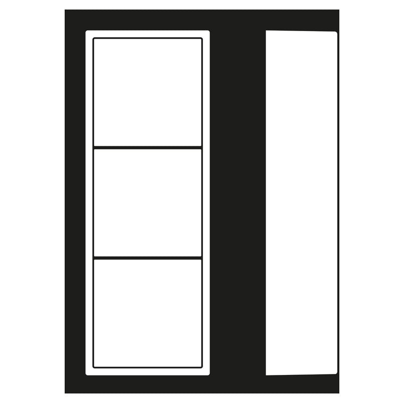 Jung - Aufputzgehäuse für Unterputzgerät Aufputz-Kappe 3fach LC 583 A 201 blanc (32001)