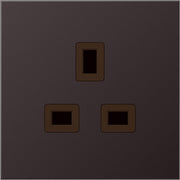 Jung - Steckdose AL 3521 D 13 A 250 V, dark