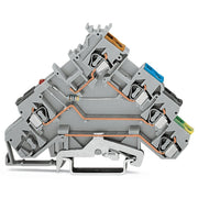 WAGO - Initiator/Aktor-Reihenklemme Initiatorenklemme 280-570/281-434 0,08-2,5qmm, LED rt − 50 Stück